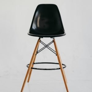 armchair black in wood 1
