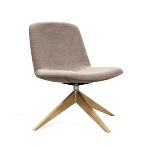 armchair black in wood